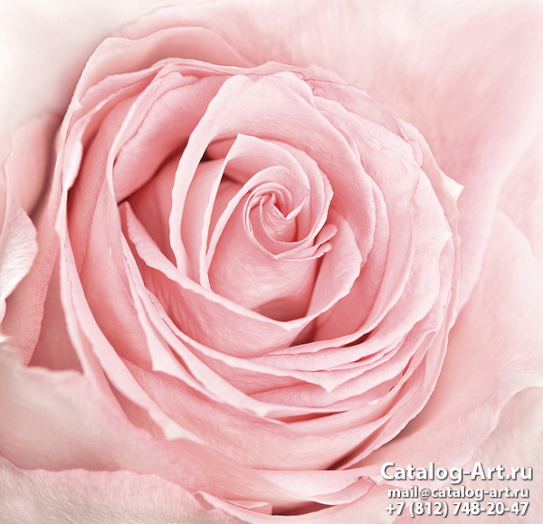 Натяжные потолки с фотопечатью - Розовые розы 45